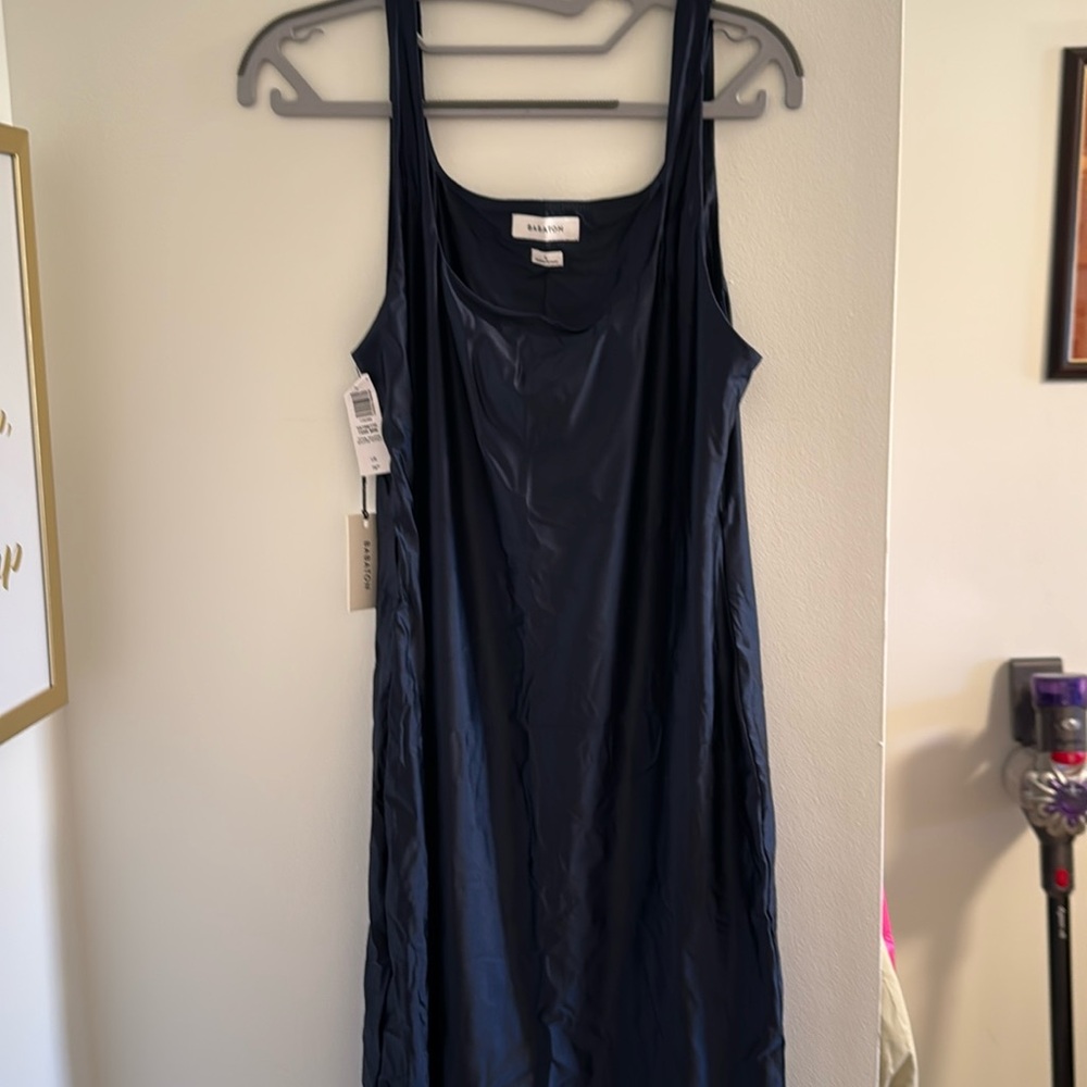 Aritzia Babaton Satinette Tank Mini Dress L